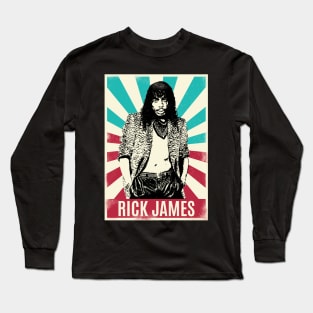 Vintage Retro Rick James Long Sleeve T-Shirt